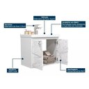 Ver imagem 4 de Gabinete Armario para Banheiro Bergamo 51cm com Cuba