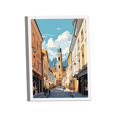 Quadro Vila Aquarela -- Br Artes