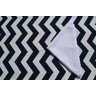 Toalha de Mesa Retangular 6 Lugares Azul Branco Zig Zag - 1,30 - 1,70 - 3