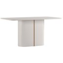 Ver imagem 2 de Mesa de Jantar Serena 160x90 cm com Vidro Off White - New Ceval