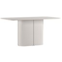 Ver imagem 1 de Mesa de Jantar Serena 160x90 cm com Vidro Off White - New Ceval