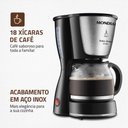 Ver imagem 4 de Cafeteira Elétrica Mondial Dolce Arome 550w C-30-18x Preto/inox 220 V