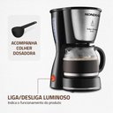 Ver imagem 6 de Cafeteira Elétrica Mondial Dolce Arome 550w C-30-18x Preto/inox 220 V