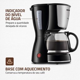 Cafeteira Elétrica Mondial Dolce Arome 550w C-30-18x Preto/inox 220 V - 2