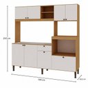 Ver imagem 4 de Cozinha Liz Completa Compacta 186cm com 8 Portas Espaço Forno e Microondas