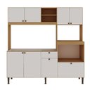 Ver imagem 3 de Cozinha Liz Completa Compacta 186cm com 8 Portas Espaço Forno e Microondas