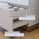 Ver mais imagens de Cozinha Completa Modulada 2 Peças 3 Portas 4 Gavetas com Rodapé Norten Verde/Branco/Nature