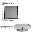 Ver imagem 6 de Kit Ralo Linear Banheiro 5x60 + Ralo 15x15 Inox Oculto Branco Box Lavabo Dentro e Fora