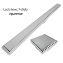 Ver imagem 3 de Kit Ralo Linear Banheiro 5x60 + Ralo 15x15 Inox Oculto Branco Box Lavabo Dentro e Fora