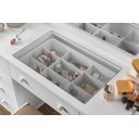 Ver imagem 4 de Penteadeira com Luz de Led no Espelho 9 Gavetas Camarim Espaçosa para Maquiagem