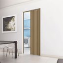 Ver imagem 1 de Porta Sanfonada de PVC Translucido 210cm x 96cm Plastporta Bcf Marrom/Carvalho Prata com