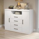 Ver imagem 2 de Cômoda Master 2 Portas 4 Gavetas Santos Andira Branca