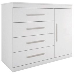 Cômoda Sapateira Havana Plus 1 Porta 4 Gavetas Santos Andira - 2