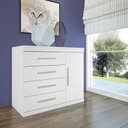 Ver imagem 1 de Cômoda Sapateira Havana Plus 1 Porta 4 Gavetas Santos Andira