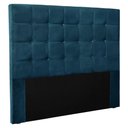 Ver imagem 1 de Cabeceira King 1,95m Verona Veludo - Pallazio - Azul Marinho