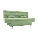 Ver imagem 1 de Sofá-cama Salomão 3 Lugares Confortável Bouclé P/ Sala de Tv:boucle Verde Oliva