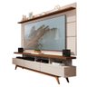 Rack com Painel para Sala Vivare Wood 180cm New Off White Freijó Germai - 2