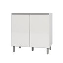 Ver imagem 1 de Balcão Cozinha 80cm 2 Portas sem Tampo Evidence - Branco