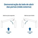 Ver imagem 2 de Porta Social Aço Belfort Sasazaki 1 Folha 217 x 87 x 8cm Batente com Postigo Grade Elo