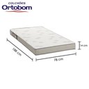 Ver imagem 3 de Colchão Solteiro Ortobom Light Espuma D23 até 50kg Branco - Antiácaro e Antialérgico 78x188x14cm