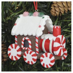 Kit 6 Enfeites Pendentes Para Árvore De Natal Trem Iluminado 9cm - 3