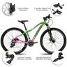 Bicicleta 24v Aro 29 Drais Freio Hidráulico Trava Ombro Verde/Rosa 19" - 351 - 2