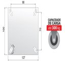 Ver imagem 3 de Rodizio 6" Polegadas Base Fixa 300 Kg Flp.614.pf.e