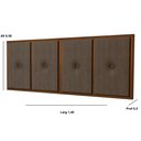 Ver imagem 2 de Painel Cabeceira Box Casal 1,40 Duda Madeira Suede Marrom - Comprar Moveis em Casa