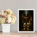 Ver imagem 1 de Quadro Decorativo Guias da Umbanda 33x24cm - com Vidro:moldura Branca