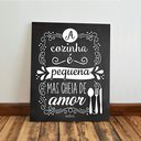 Ver imagem 5 de Kit 3 Quadro Decorativo Cozinha Copa Panela Talheres Frases Qualidade Premium 40x28cm