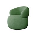 Ver imagem 6 de Conjunto Sala Painel Tv 70" Concept + 2 Poltronas Eloah Base Giratória Bouclé Italiano Design Verde