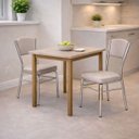 Ver imagem 7 de Combo 4 Cadeiras Cozinha Reforço Cromada Assento Grosso Confortável Encosto Estofado Cor Fendi