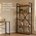 Ver imagem 6 de Estante Industrial Freijó Preto Fosco