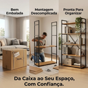Ver imagem 2 de Estante Industrial Freijó Preto Fosco