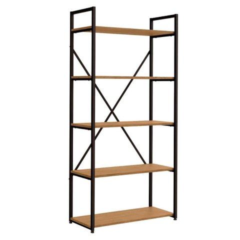 Estante 5 Prateleiras Multiuso de Mdp/metal para Escritorio Cozinha ou Quarto 150cm Kappesberg