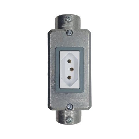 Condulete C Alumínio 3/4" Tramontina Tomada 10a