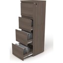 Ver imagem 2 de Porta Arquivos 4 Gavetas Com Chave Em Mdp Carvalho