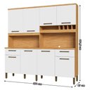Ver imagem 4 de Kit Cozinha Ronipa Cabernet Prime 8 Portas 2 Gavetas