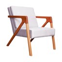 Ver imagem 2 de Poltrona Decorativa Braços de Madeira Sala de Estar Monalisa Veludo Rose - LM DECOR