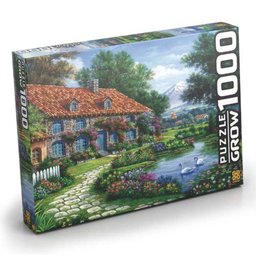Quebra Cabeça Puzzle 1000 Peças Recanto Dos Cisnes Grow - 1