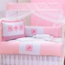 Kit Berço Americano Menina Borboleta Rosa 11 Peças - 1