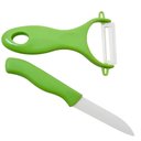 Ver imagem 2 de Faca de Cerâmica com Descascador - Verde
