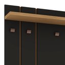 Ver imagem 5 de Sapateira Banco Para Hall de Entrada Com Painel Isis Preto/Freijó