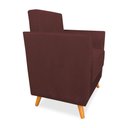 Ver imagem 5 de Poltrona de Amamentação com Puff Flavia Suede Marsala - Pallazio