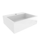 Ver imagem 3 de Cuba pia de apoio para banheiro Quadra 44,5x36,5cm Branco