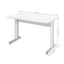 Ver imagem 2 de Escrivaninha Master 1.0 Euro Branco sem Gavetas