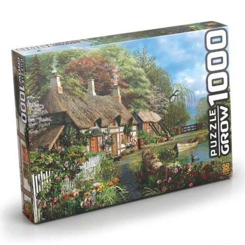 Quebra Cabeça Casa no Lago 1000 Peças Grow