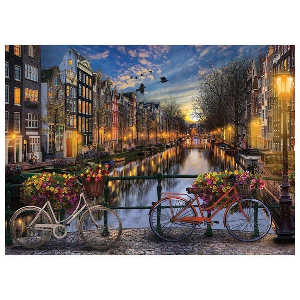 Jogo Quebra Cabeça Paisagem Amsterdam Holanda Puzzle 500 Pçs Original