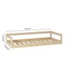 Mini Cama Montessoriana Infantil Montessoriana Graciosa Natural com Grade - Casatema - 4