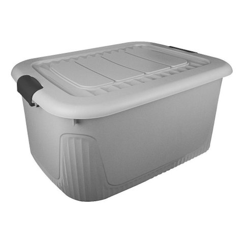 Caixa Organizadora Container 50 Trava/roda Plasnorthon